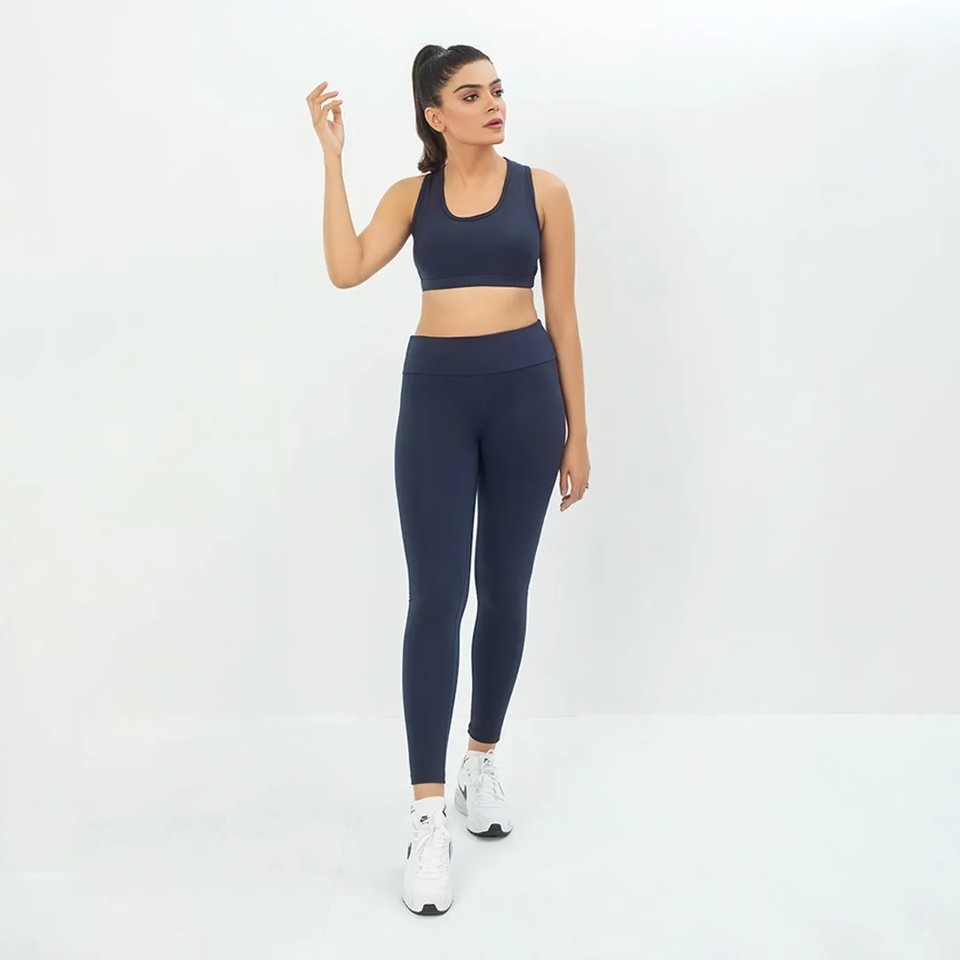 Alay Luxe Sports Bra - Navy