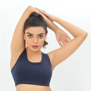 Alay Luxe Sports Bra - Navy