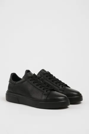 All Black Leather Sneakers SD-035