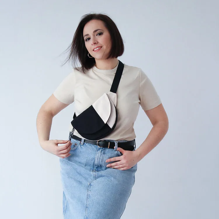 Anna fanny pack Black & White