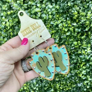 Apache Cactus Earrings