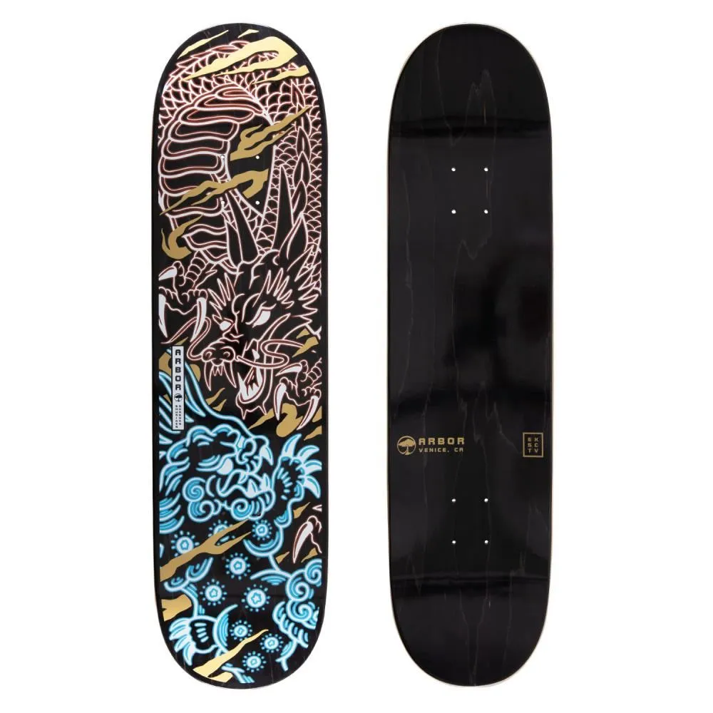 Arbor Shuriken 8.25 Dragon Foo x Venom Custom Complete Skateboard - 8.25"