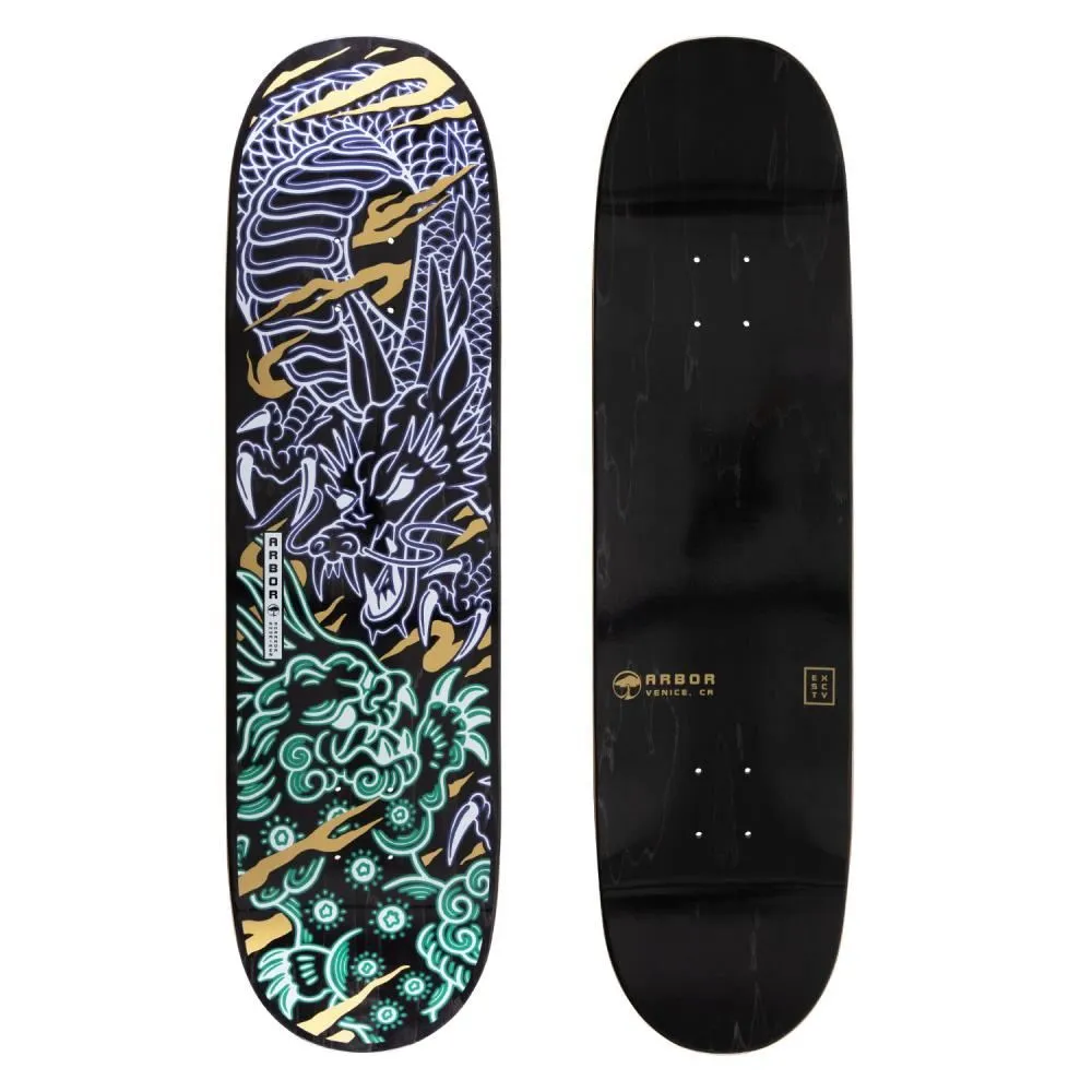 Arbor Shuriken 8.5 Dragon Foo x Venom Custom Complete Skateboard - 8.5"