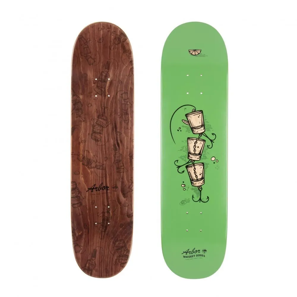 Arbor Whiskey Upcycle Custom Complete Skateboard - 8.0"