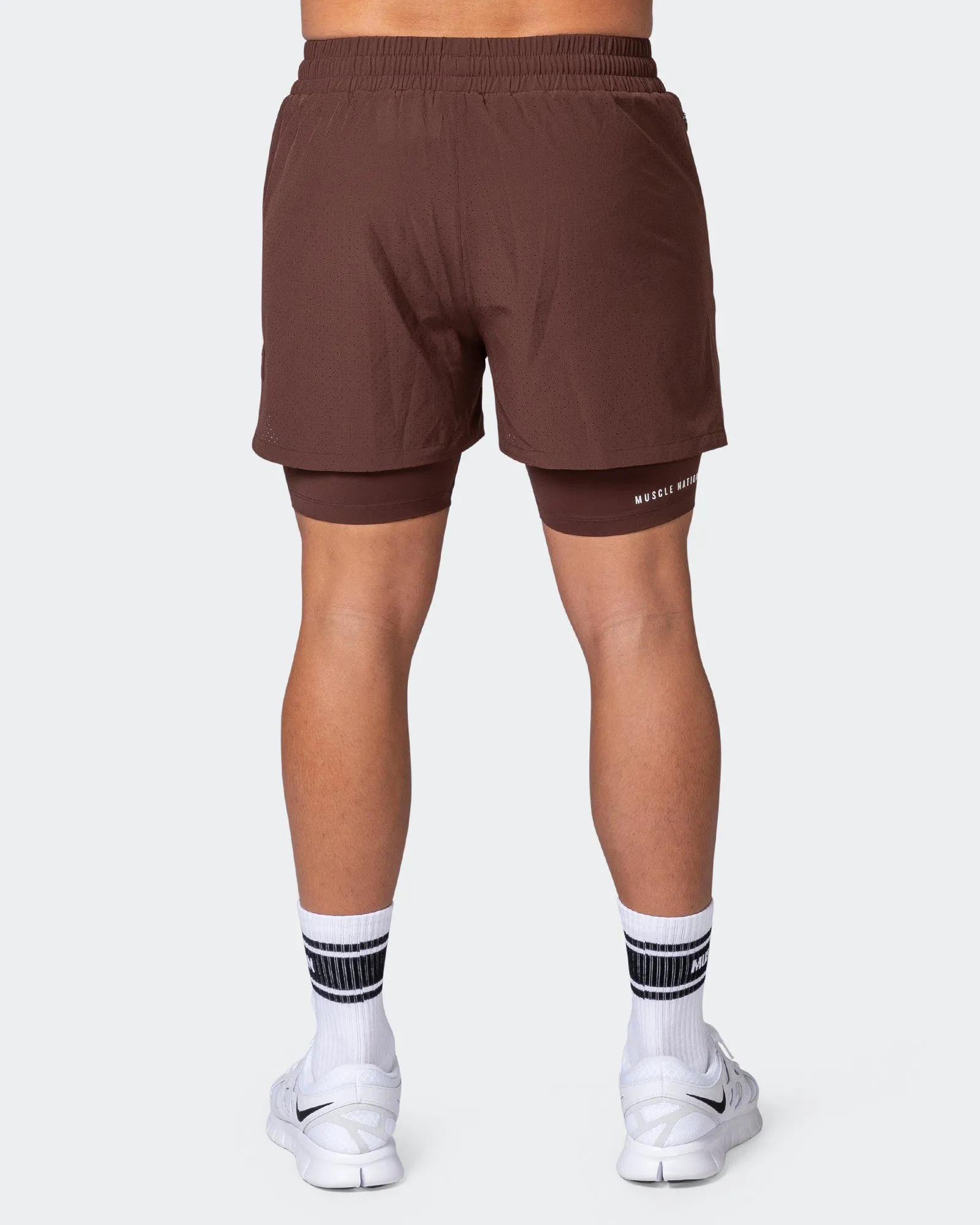 Armed Training Shorts - Coffee