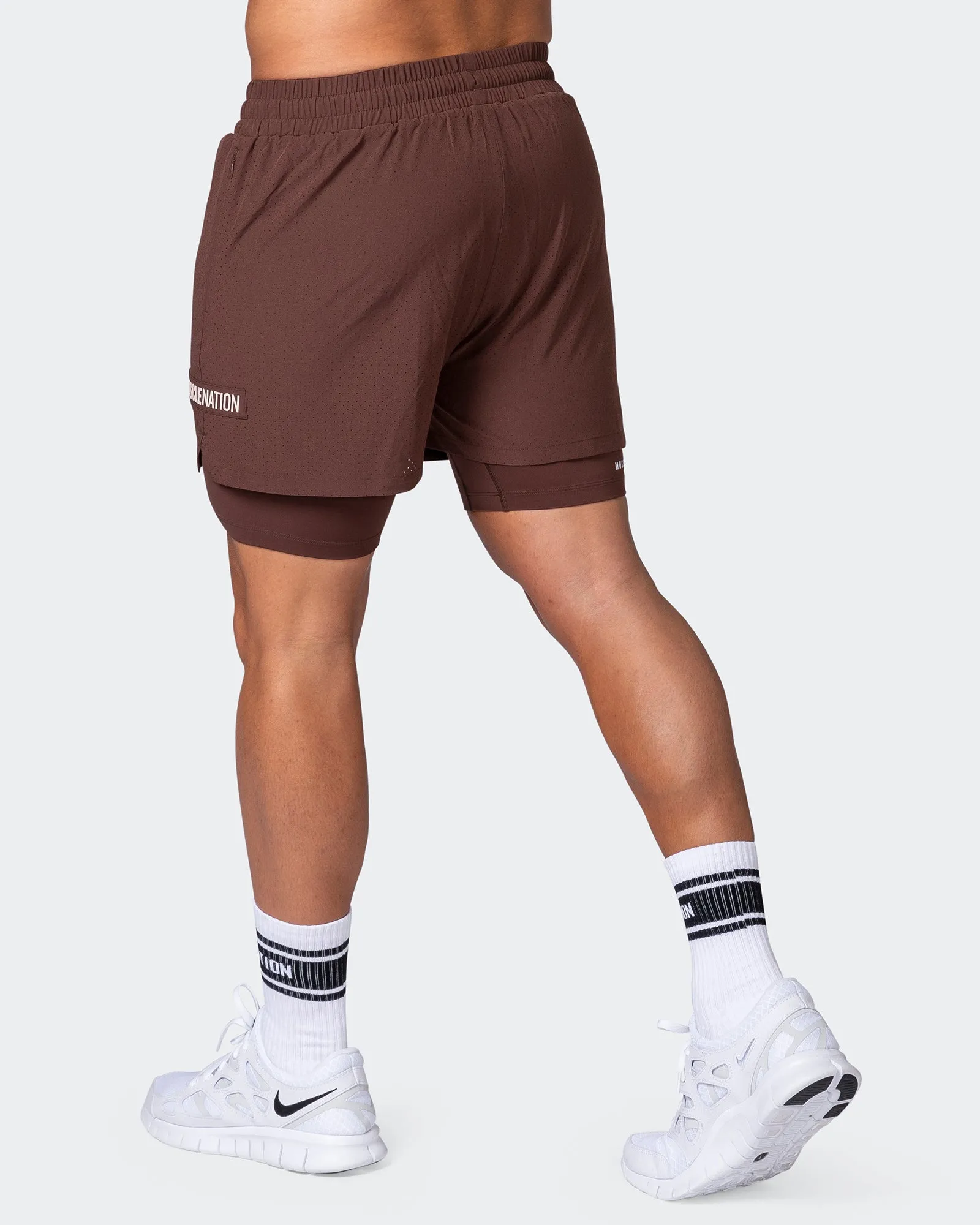 Armed Training Shorts - Coffee