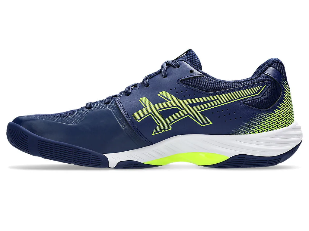Asics Blade FF Badminton Shoes | Blue Expanse/Safety Yellow
