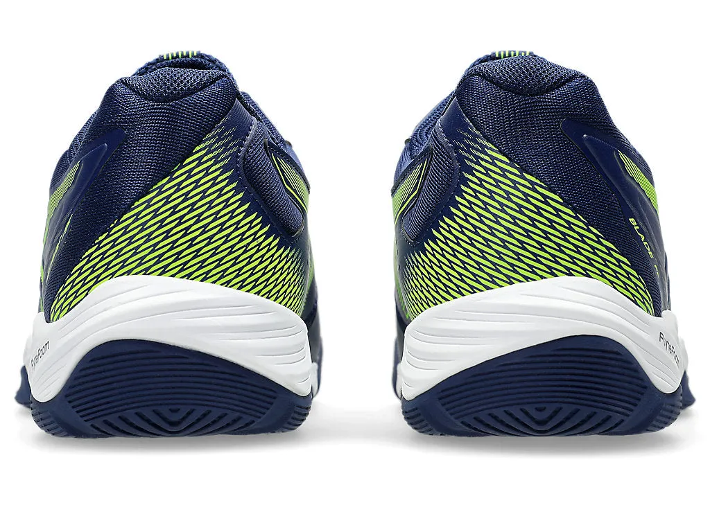 Asics Blade FF Badminton Shoes | Blue Expanse/Safety Yellow