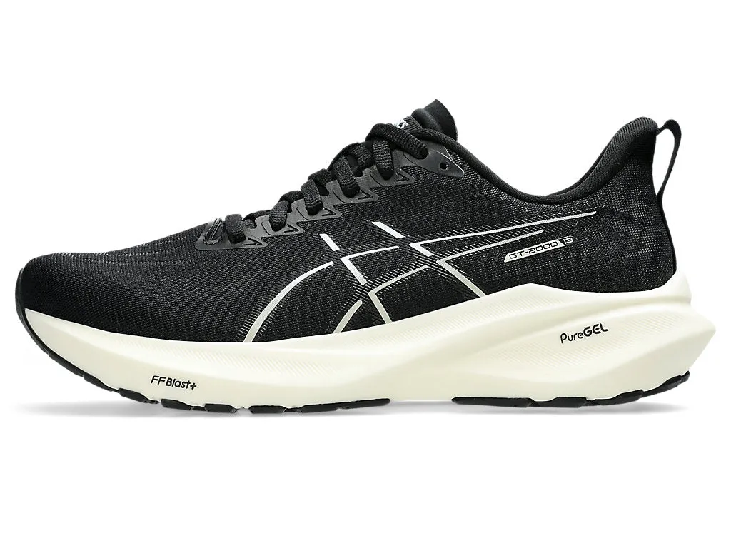 Asics Women's GT-2000 13 Standard (B) Running Shoes in Black/White