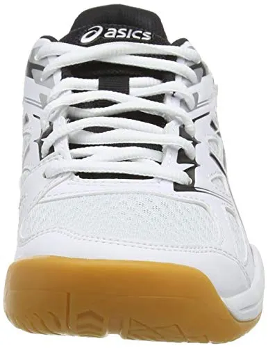 ASICS Women's Upcourt 4 White/Black Indoor Court Shoes-7 UK (40.5 EU) (9 US) (1072A055)