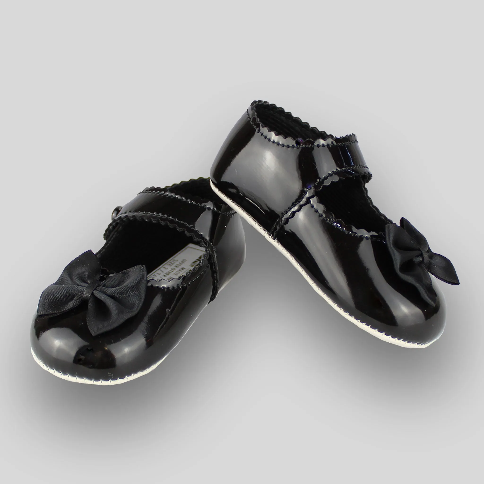 Baby Girl Shoes - Black Soft Sole