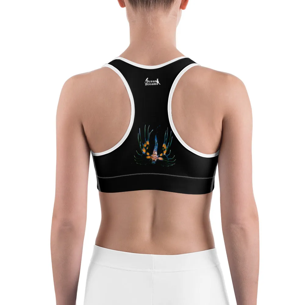 Beautiful Baby Lionfish Sports bra