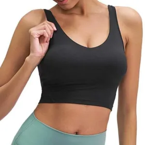 Becfort Women's Sports Bra Underwear Yoga wear Crop Tank Tops Gym Fitness wear