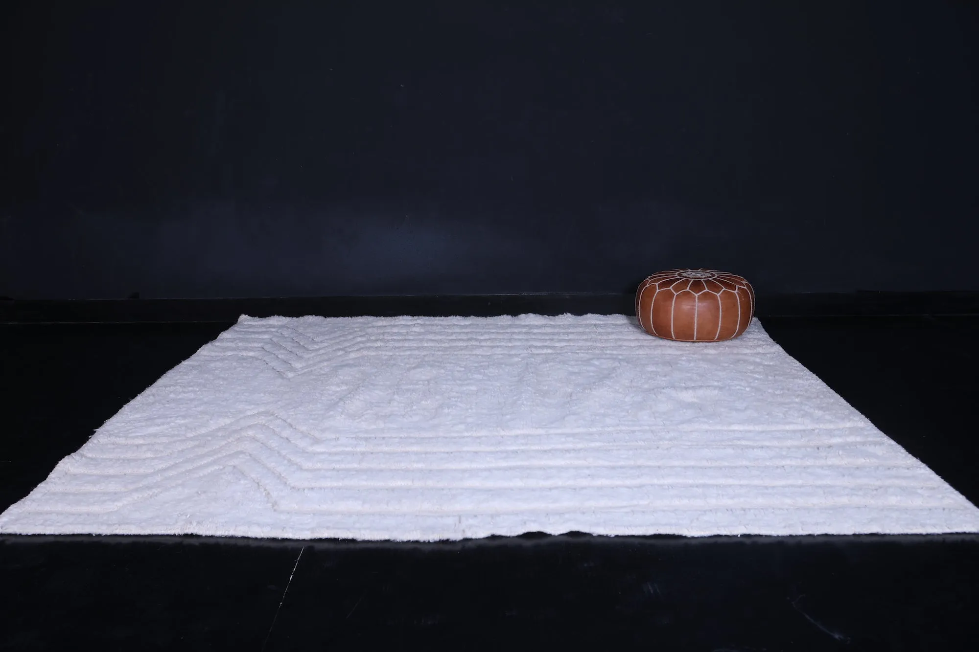 Beni Ourain Beige rug - Custom Wool rug - Azilal rug