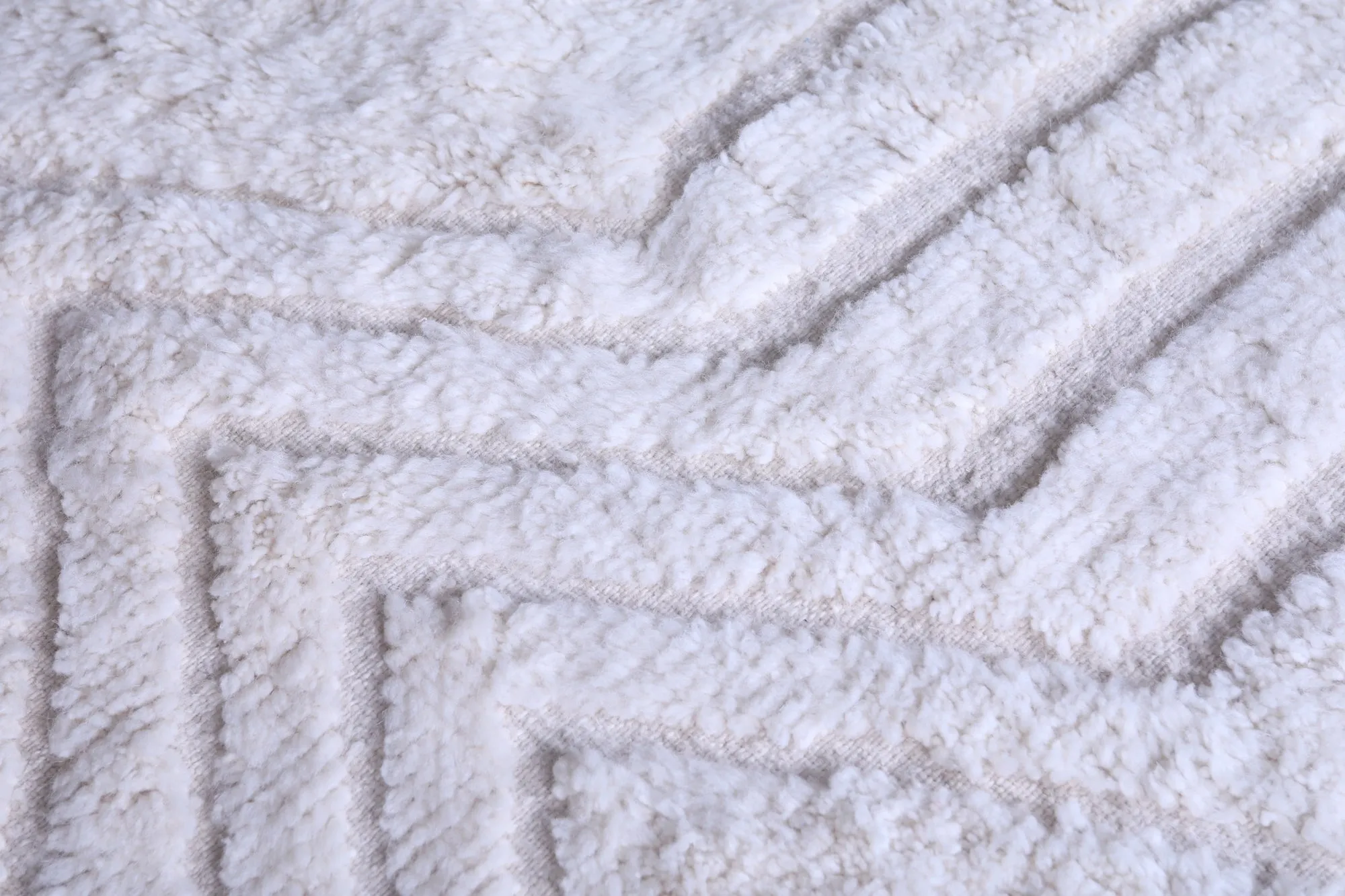 Beni Ourain Beige rug - Custom Wool rug - Azilal rug
