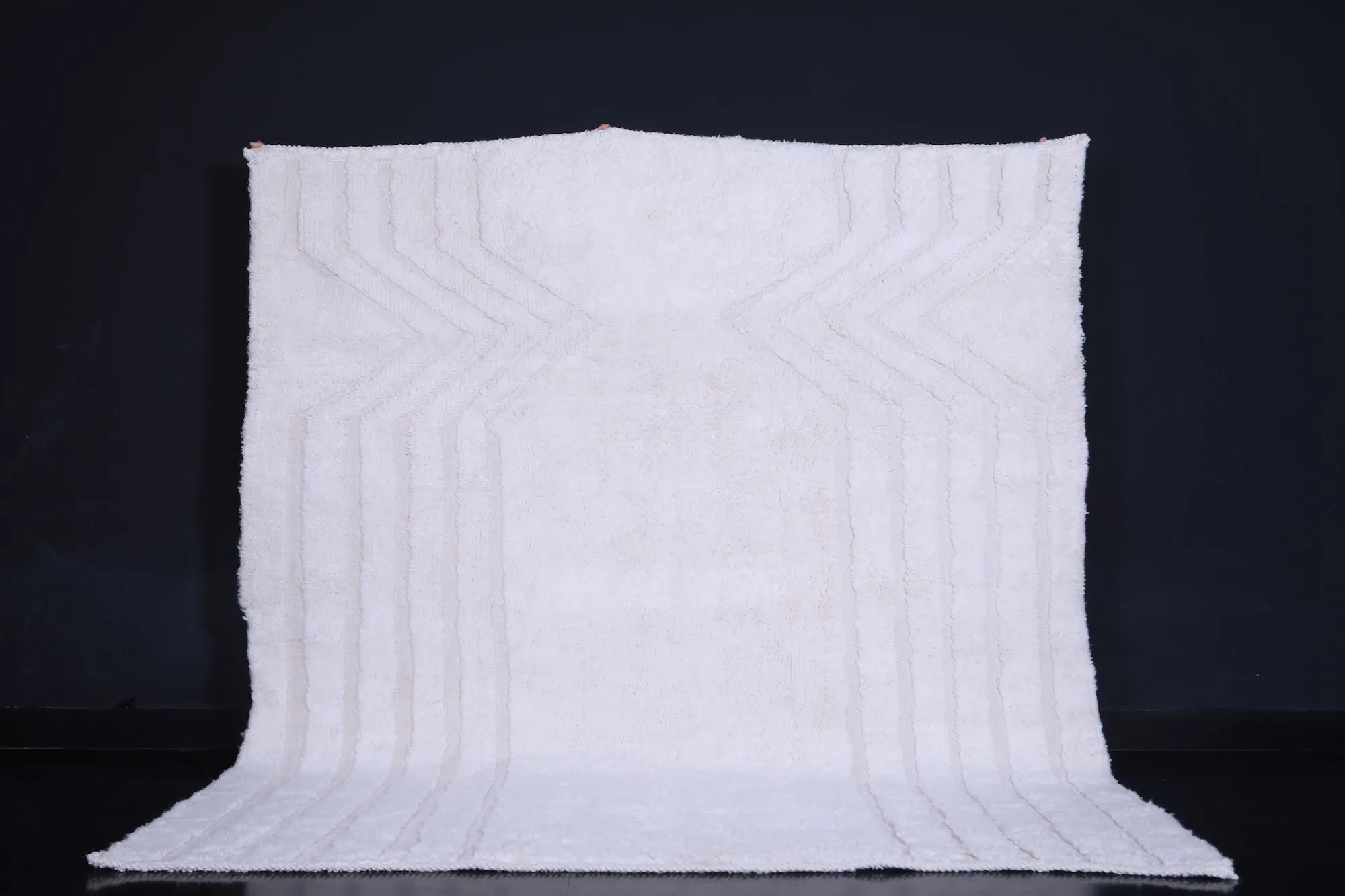 Beni Ourain Beige rug - Custom Wool rug - Azilal rug