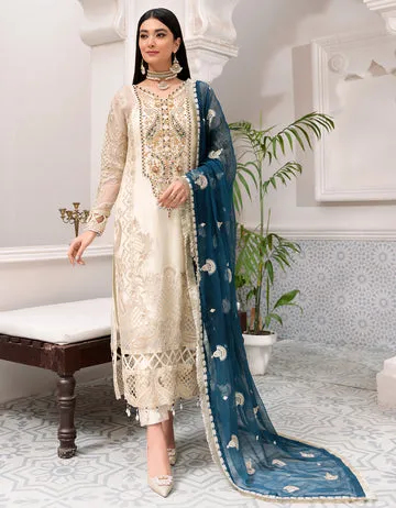 BL 305| Emaan Adeel Belle Robe Vol 3 | Unstitched Embroidered Luxury Chiffon Suits