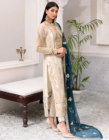 BL 305| Emaan Adeel Belle Robe Vol 3 | Unstitched Embroidered Luxury Chiffon Suits