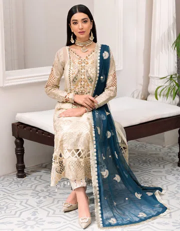 BL 305| Emaan Adeel Belle Robe Vol 3 | Unstitched Embroidered Luxury Chiffon Suits