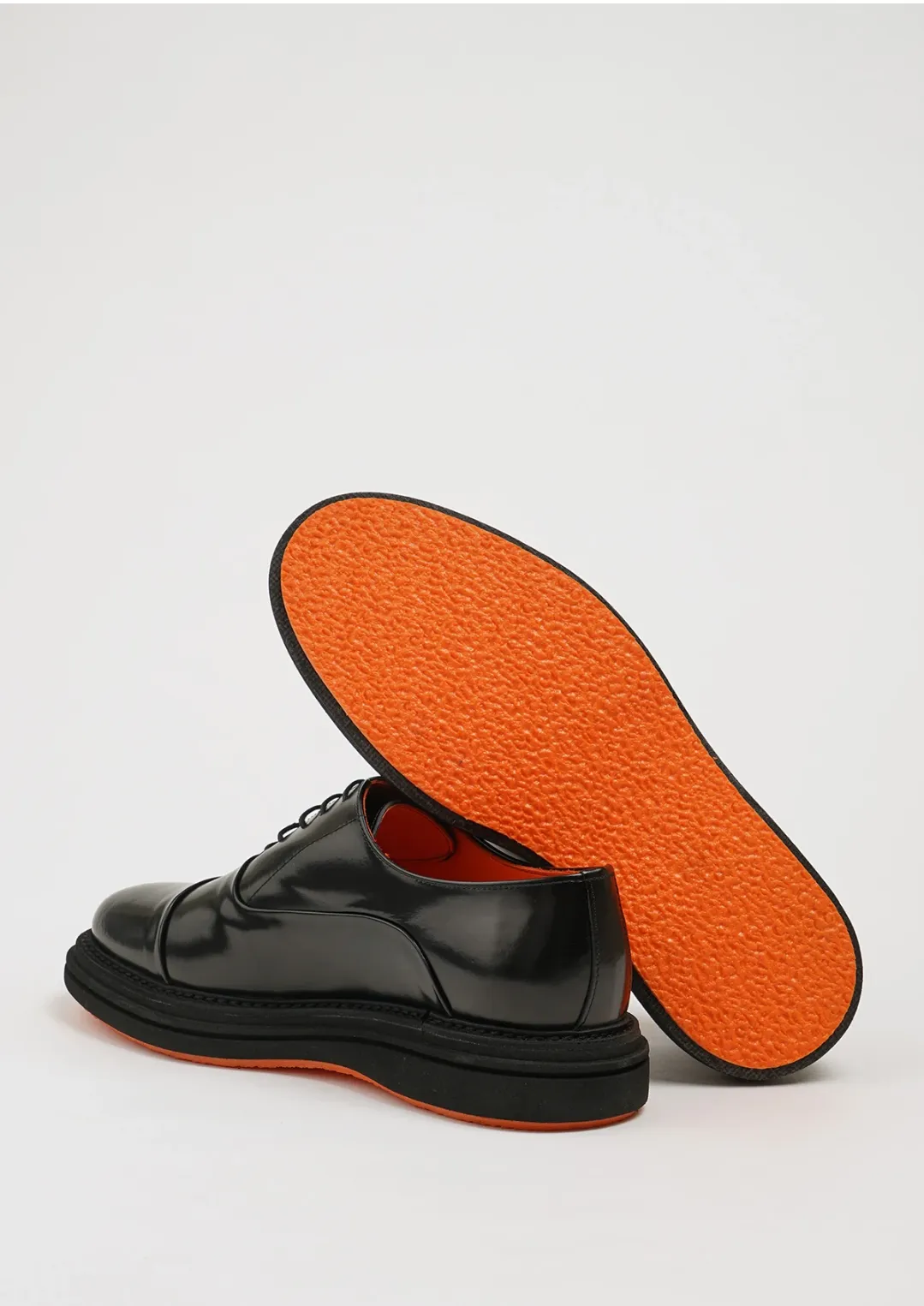 Black Calf Captoe Laces Shoes