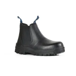 Black Elastic Sided Safety Boot