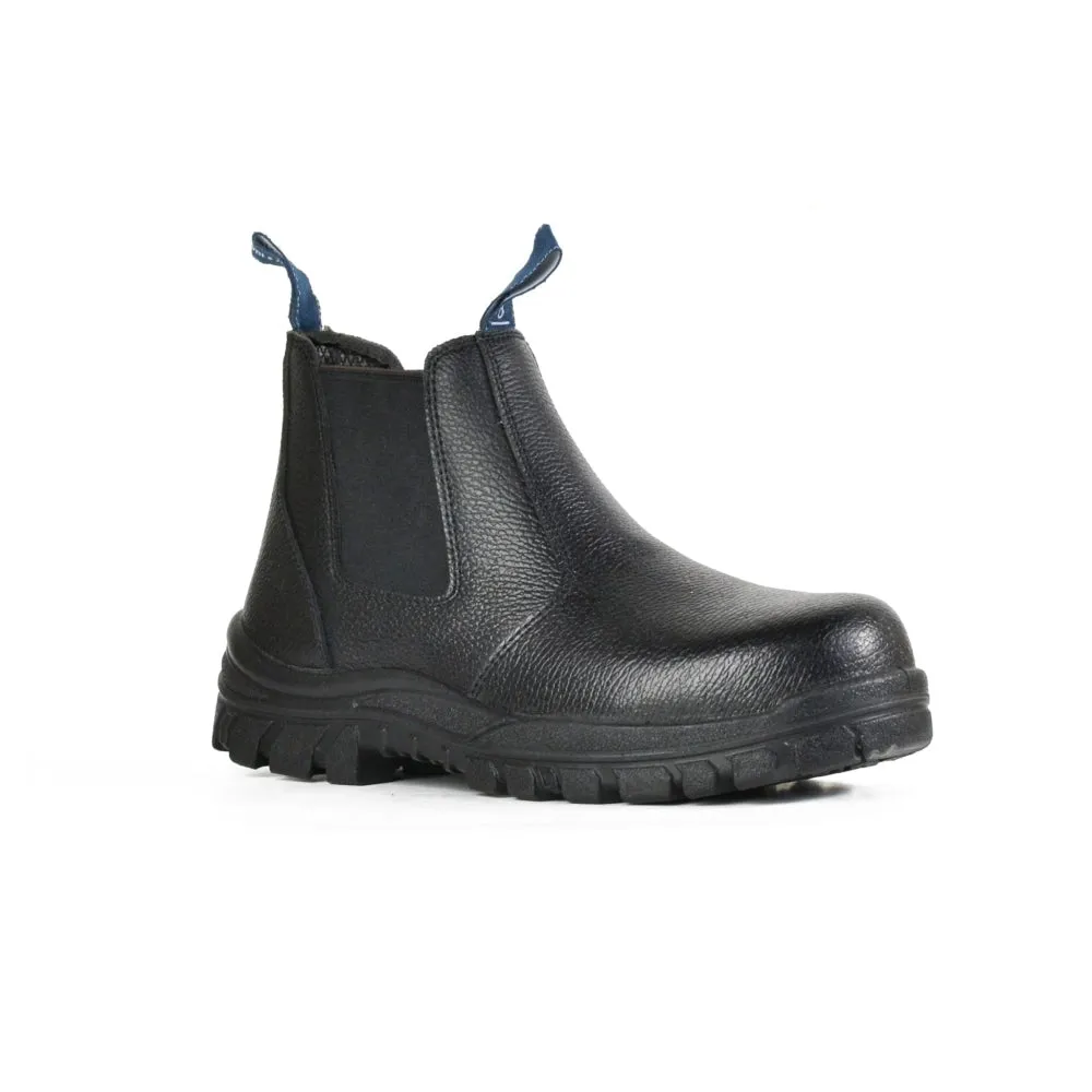 Black Elastic Sided Safety Boot