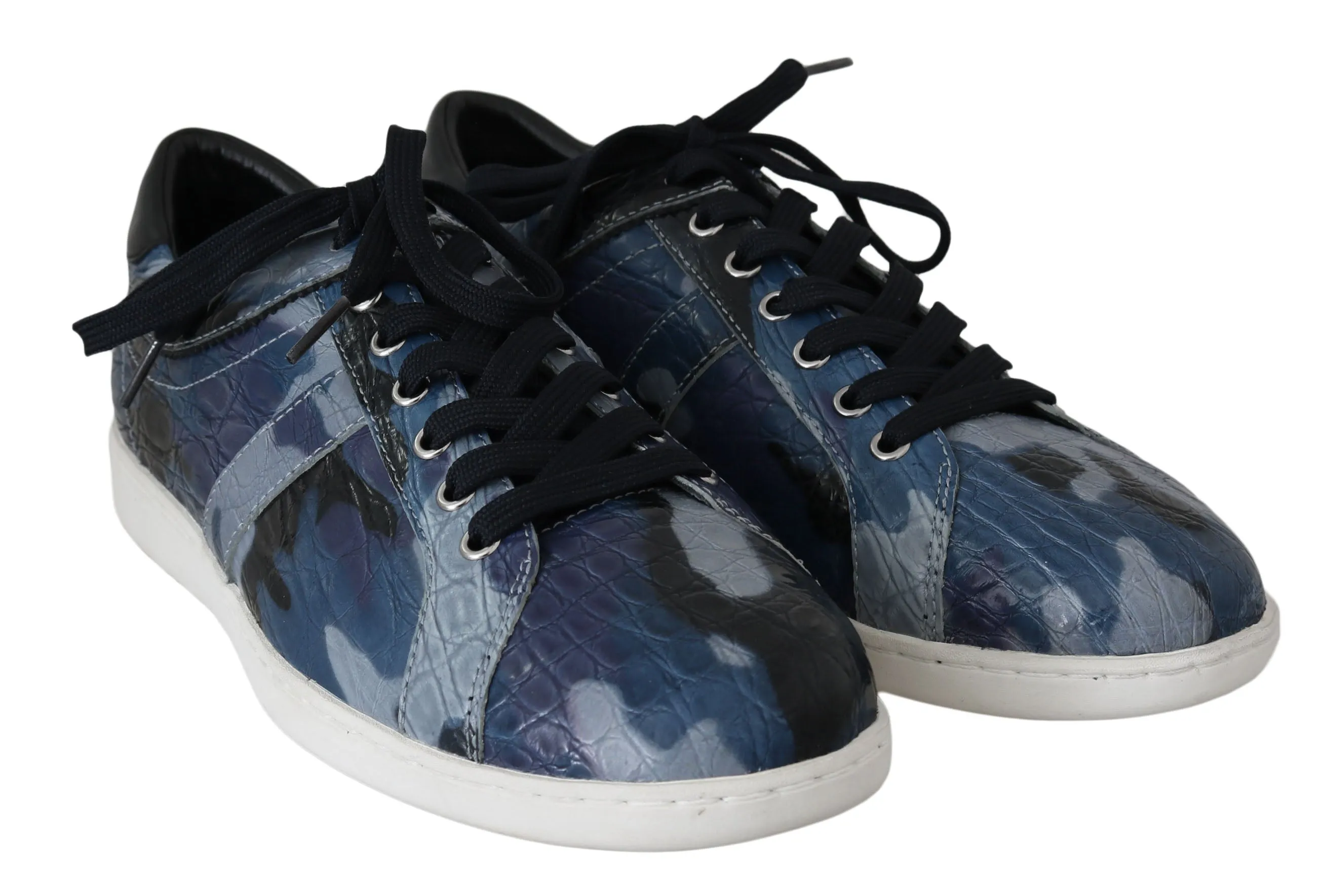 Blue Caiman Crocodile Sneakers