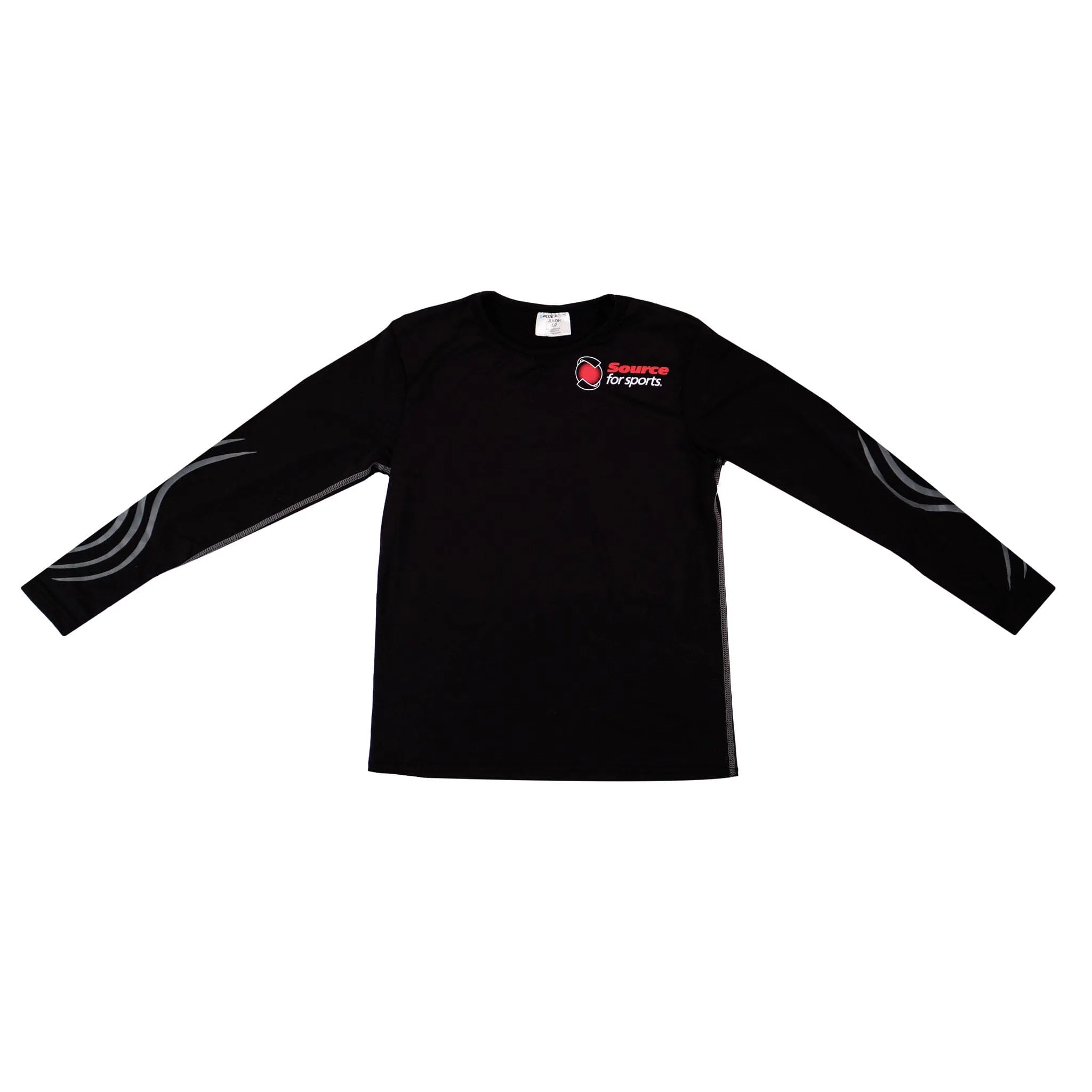 Blue Sports Compression Long Sleeve Junior Shirt