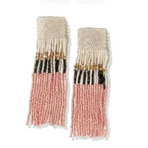 Blush  Ivory with Gold Earring