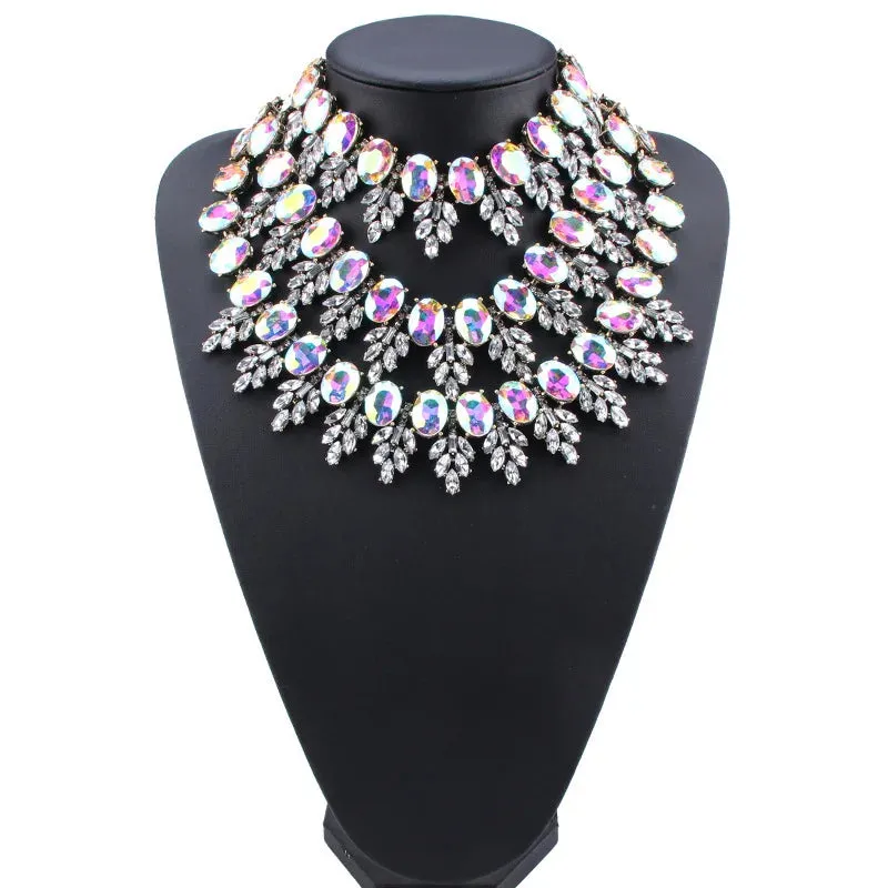 Bohemian Handmade Rhinestones Necklace