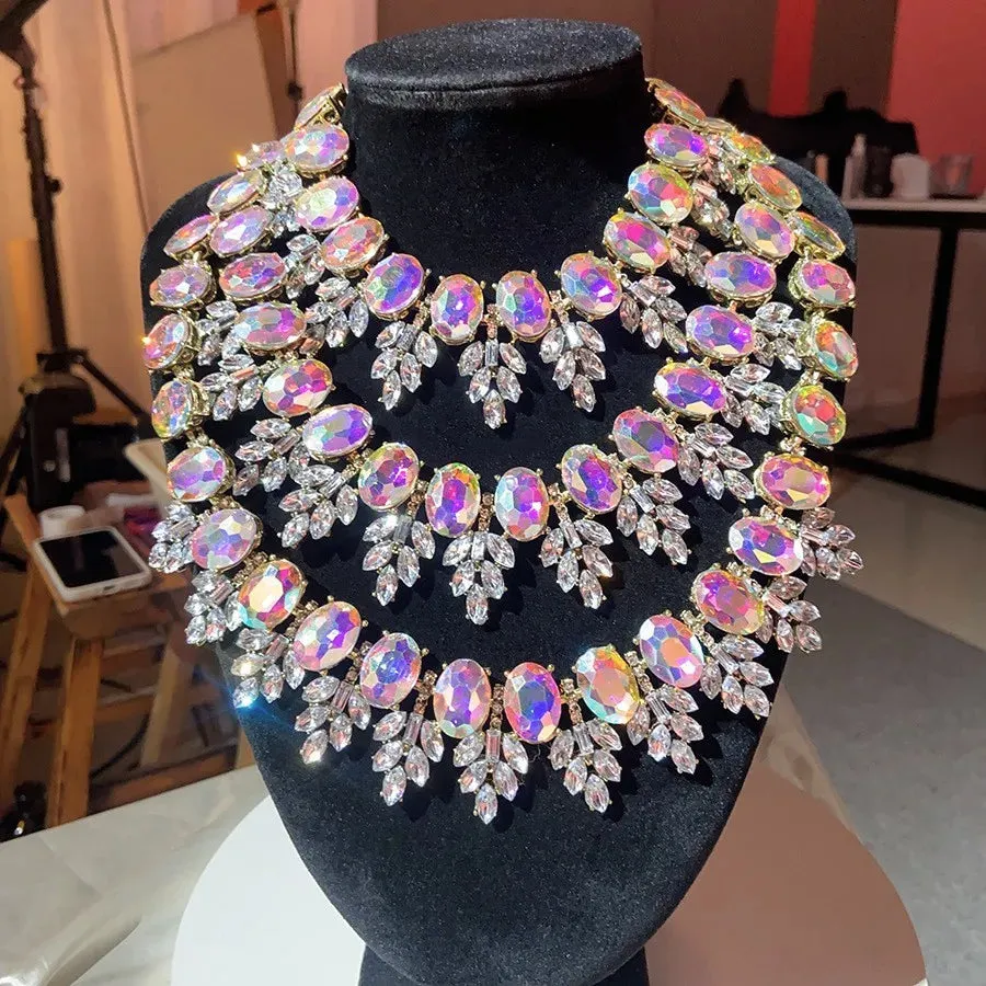 Bohemian Handmade Rhinestones Necklace