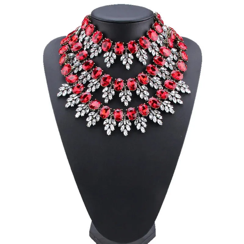 Bohemian Handmade Rhinestones Necklace
