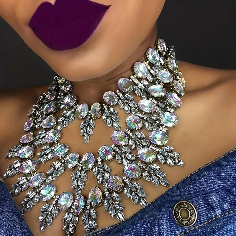 Bohemian Handmade Rhinestones Necklace