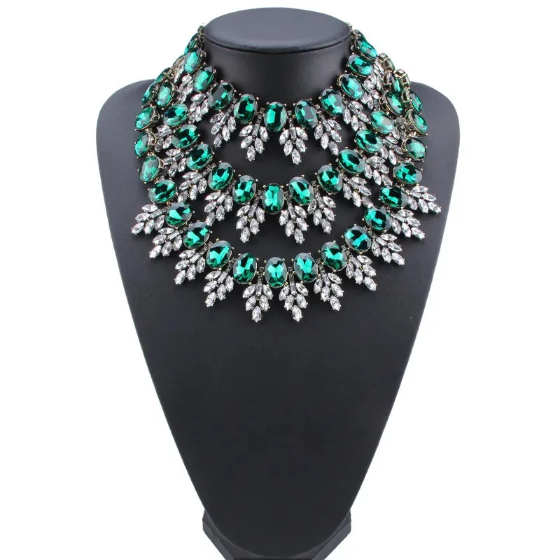 Bohemian Handmade Rhinestones Necklace