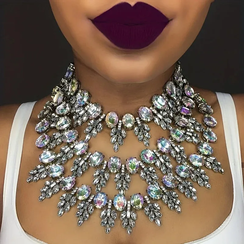 Bohemian Handmade Rhinestones Necklace