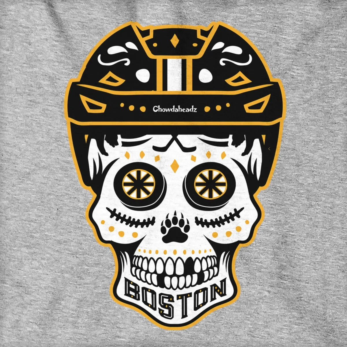 Boston Black And Gold Dead Head Hoodie