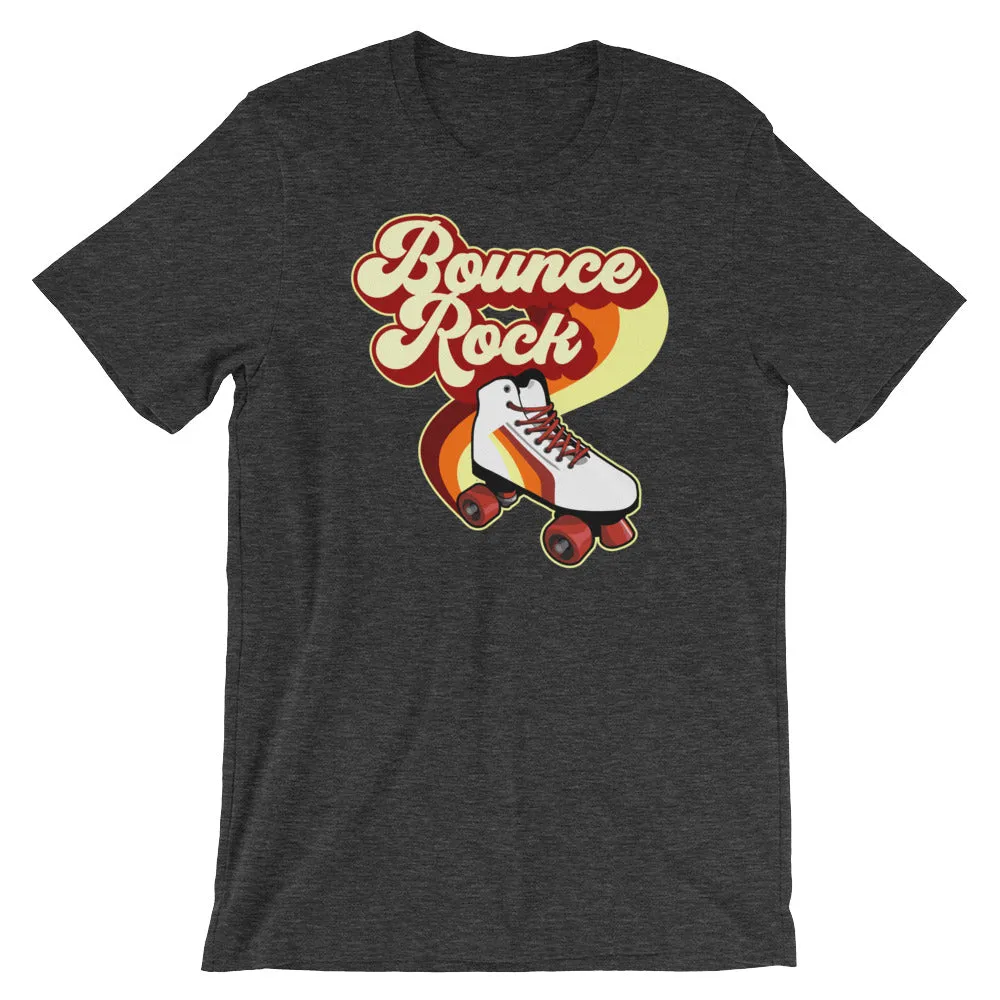 Bounce Rock Roller Skate 80's 70's Disco Short-Sleeve T-Shirt