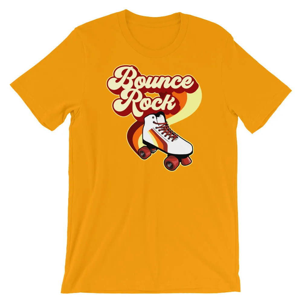 Bounce Rock Roller Skate 80's 70's Disco Short-Sleeve T-Shirt