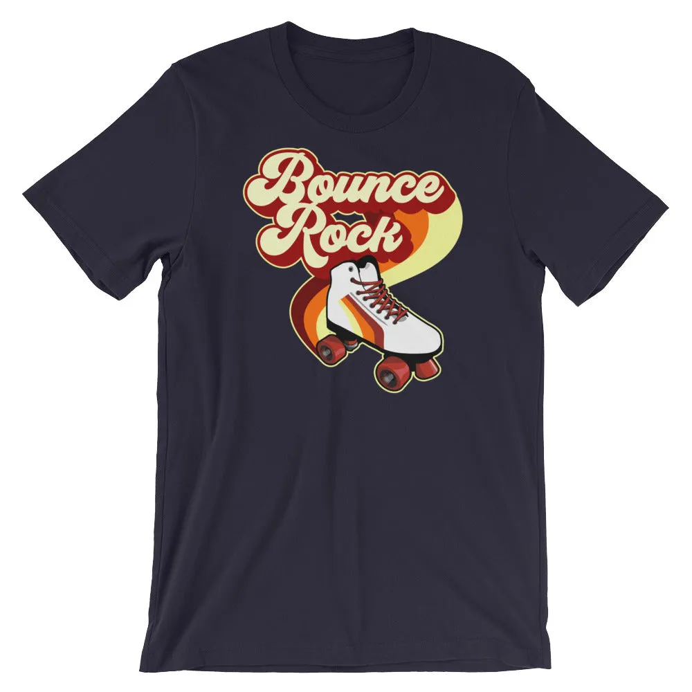 Bounce Rock Roller Skate 80's 70's Disco Short-Sleeve T-Shirt