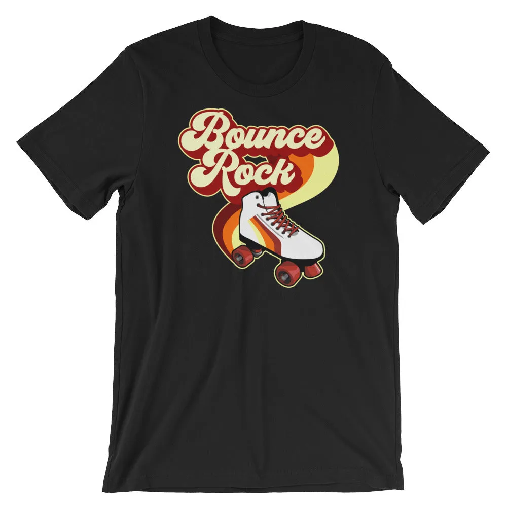 Bounce Rock Roller Skate 80's 70's Disco Short-Sleeve T-Shirt