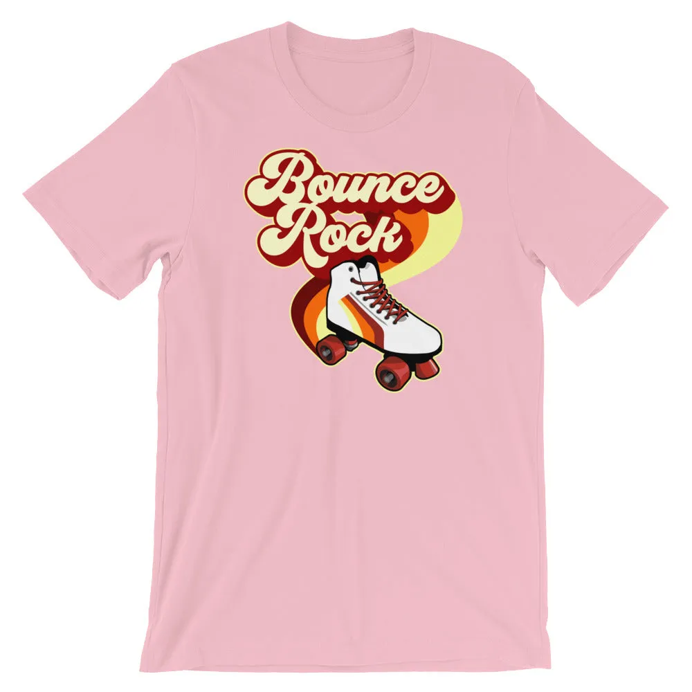 Bounce Rock Roller Skate 80's 70's Disco Short-Sleeve T-Shirt
