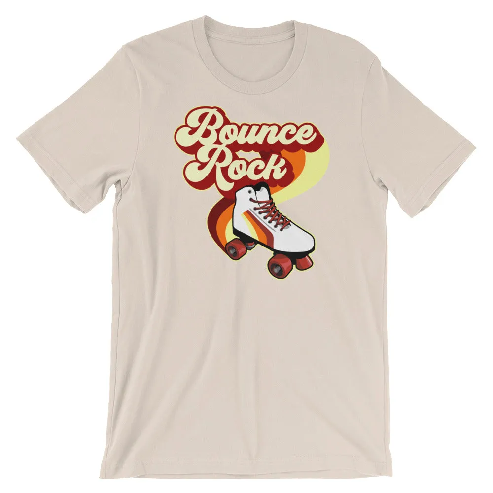Bounce Rock Roller Skate 80's 70's Disco Short-Sleeve T-Shirt