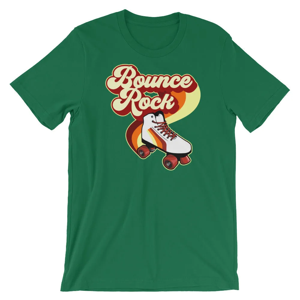 Bounce Rock Roller Skate 80's 70's Disco Short-Sleeve T-Shirt