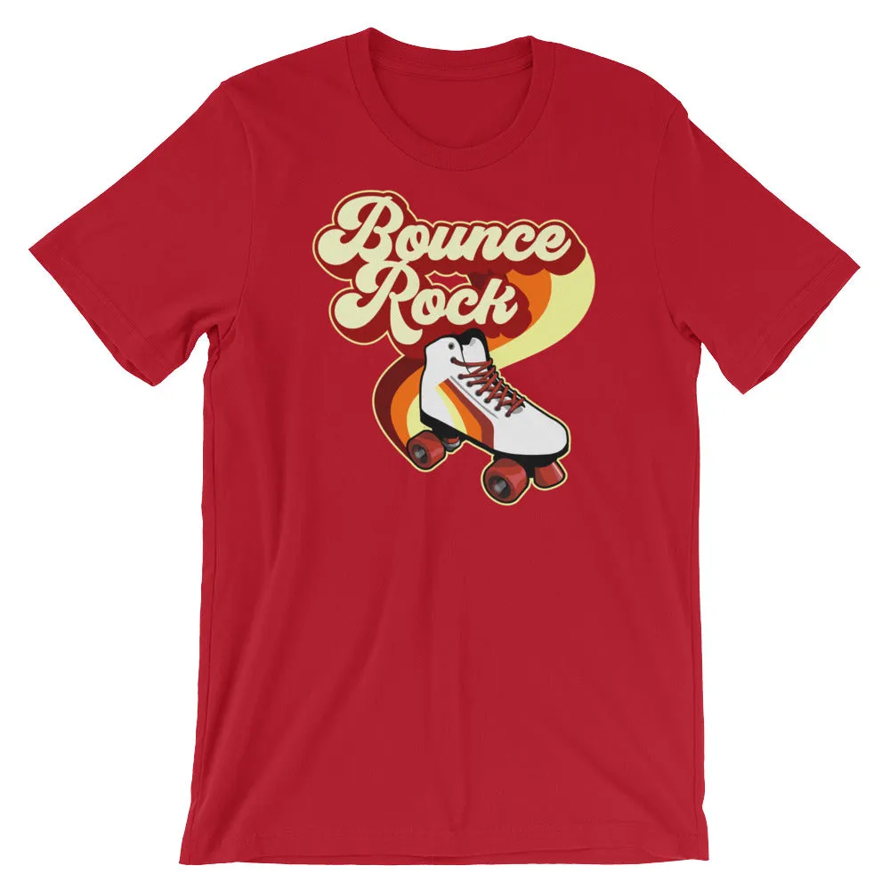 Bounce Rock Roller Skate 80's 70's Disco Short-Sleeve T-Shirt