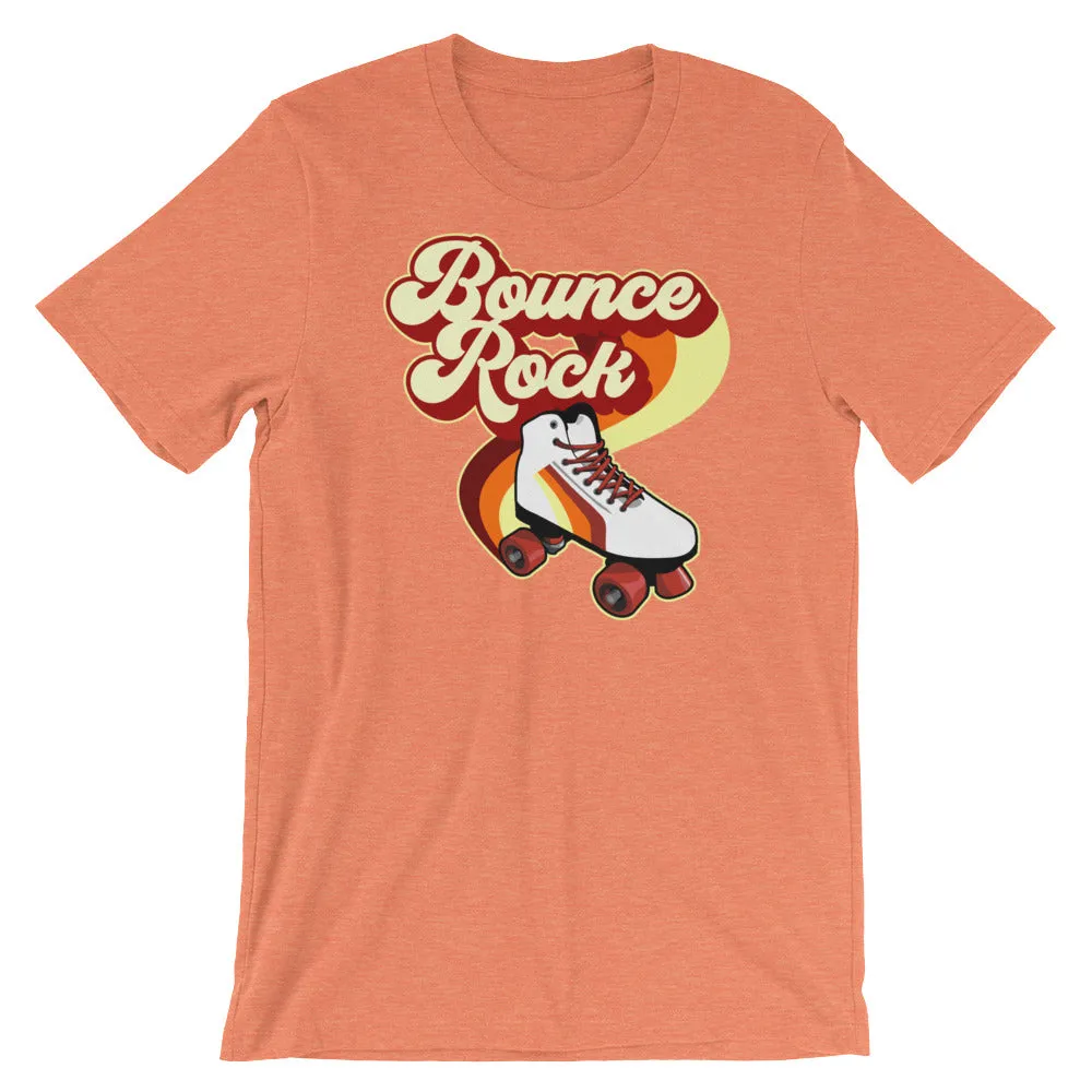 Bounce Rock Roller Skate 80's 70's Disco Short-Sleeve T-Shirt