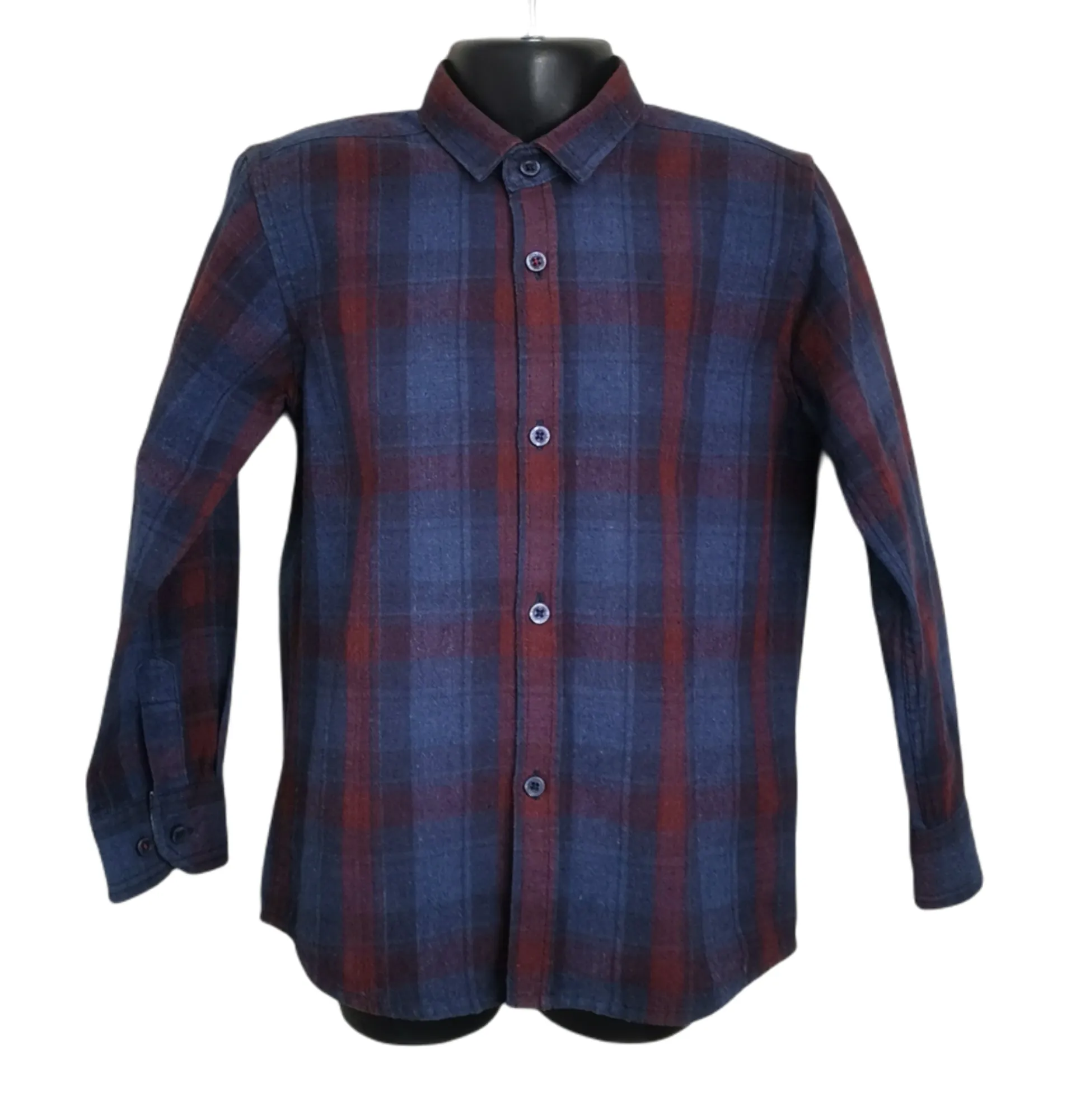 BOY SIZE 5/6 YEARS - STEEL & JELLY, Flannel Dress Shirt VGUC B33