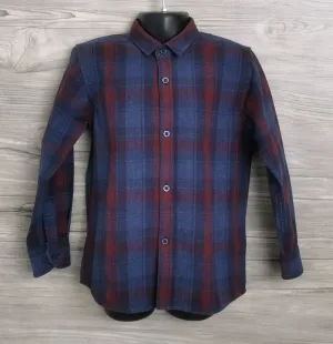 BOY SIZE 5/6 YEARS - STEEL & JELLY, Flannel Dress Shirt VGUC B33
