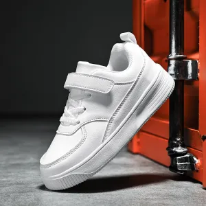 Boys Casual Simple Skate Shoes - Lace-up Soft Sole Low Top Lightweight Shoes for Walking