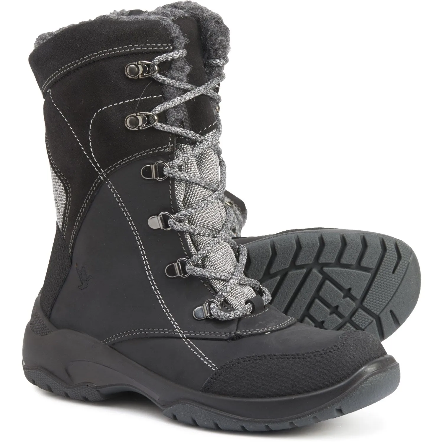Brand new Santana Canada Women's Topspeed Mid Boot Black Leather, Sz 7! Made in Italy! Retails $358 