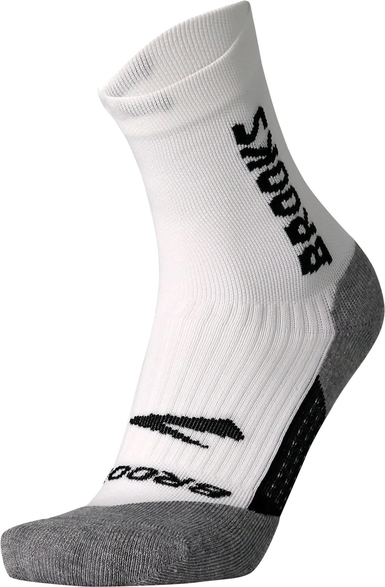 Brooks Ghost Crew Running Socks - White